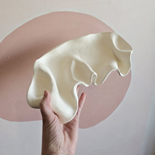 Ceramic serving platter - beginner clay classes
