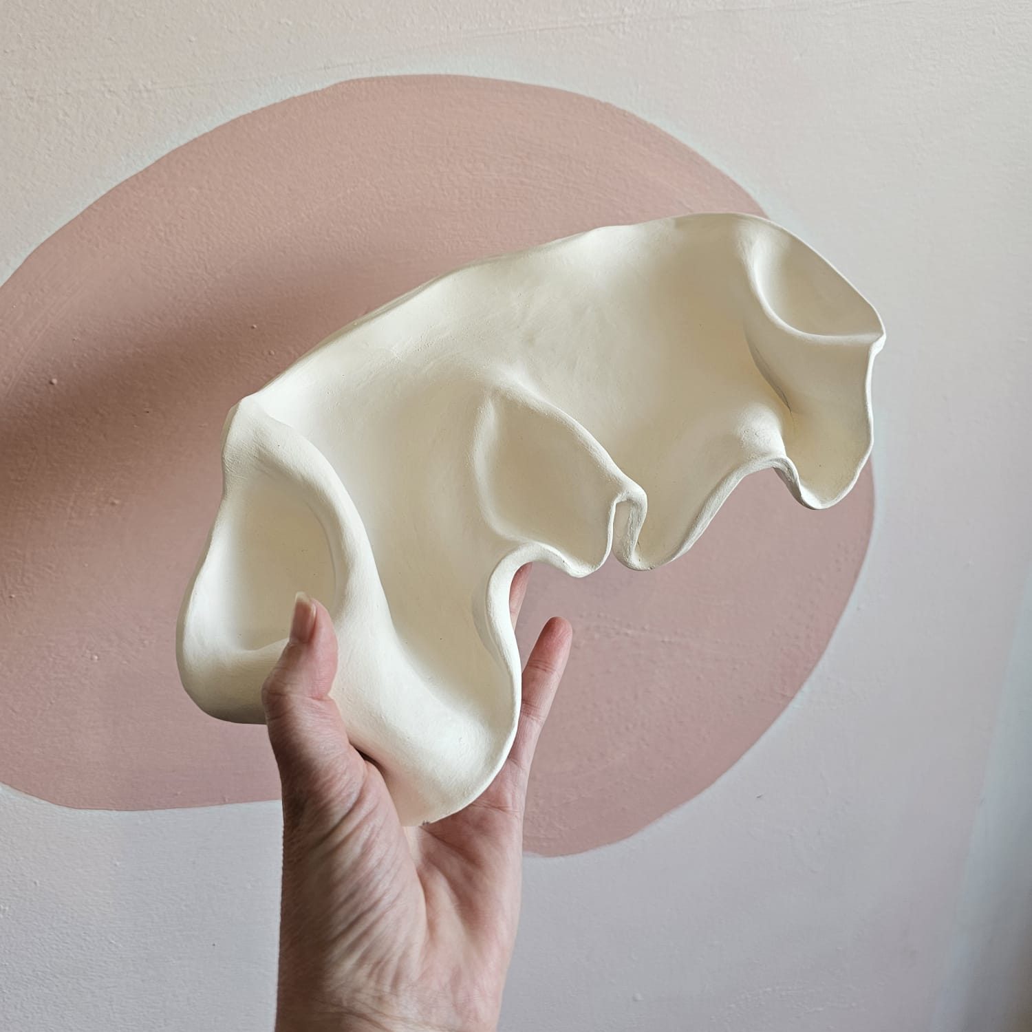 Ceramic serving platter - beginner clay classes